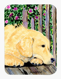 Golden Retriever Mouse Pad & Hot Pad Or Trivet