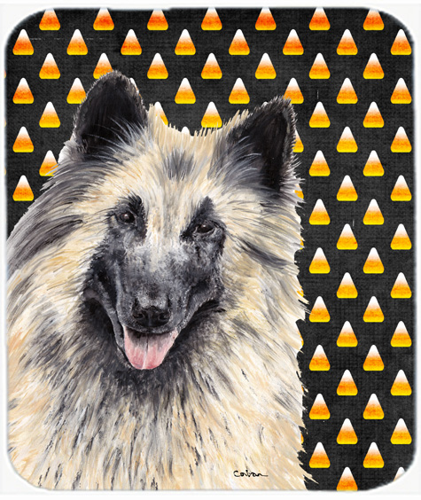 Belgian Tervuren Candy Corn Halloween Portrait Mouse Pad, Hot Pad Or Trivet