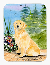 Golden Retriever Mouse Pad & Hot Pad Or Trivet