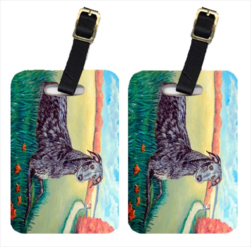 Scottish Deerhound Luggage Tags- Pack - 2