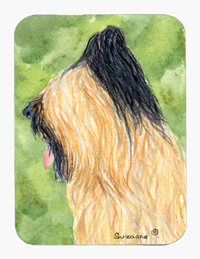 Briard Mouse Pad & Hot Pad Or Trivet