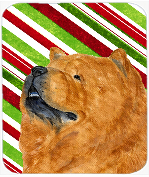 Chow Chow Candy Cane Holiday Christmas Mouse Pad, Hot Pad Or Trivet