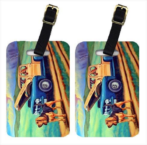 7513BT Bloodhound Luggage Tags- Pack - 2