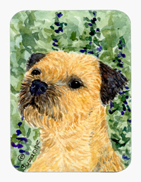 Border Terrier Mouse Pad & Hot Pad Or Trivet