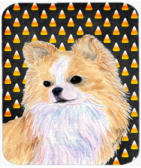 Chihuahua Candy Corn Halloween Portrait Mouse Pad, Hot Pad Or Trivet