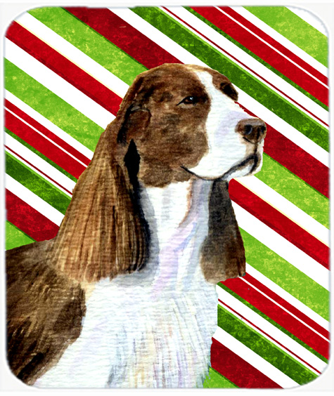 Springer Spaniel Candy Cane Holiday Christmas Mouse Pad, Hot Pad Or Trivet