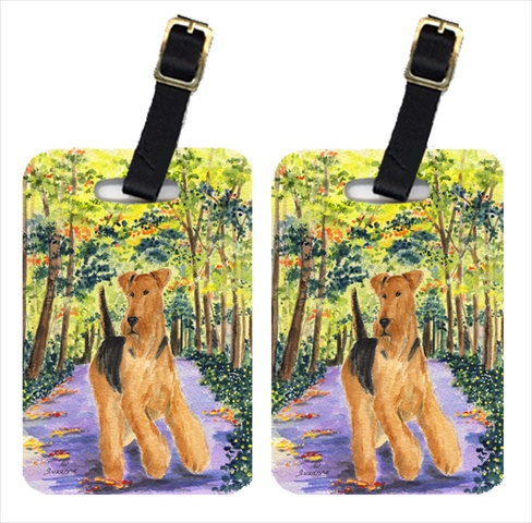 Airedale Luggage Tags- Pack - 2