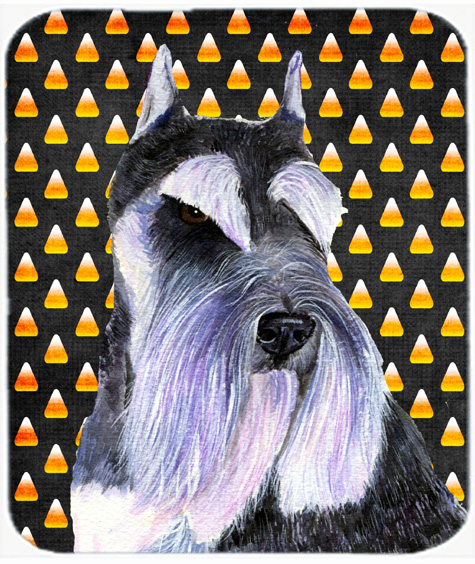 Schnauzer Candy Corn Halloween Portrait Mouse Pad, Hot Pad Or Trivet