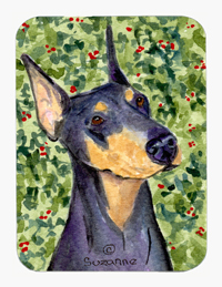 Doberman Mouse Pad & Hot Pad Or Trivet