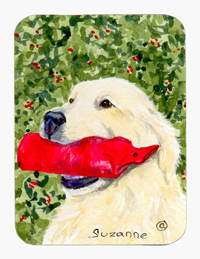 Golden Retriever Mouse Pad & Hot Pad Or Trivet
