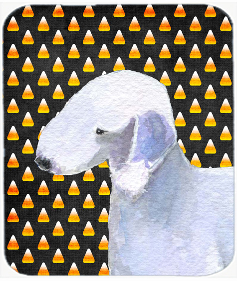 Bedlington Terrier Candy Corn Halloween Portrait Mouse Pad, Hot Pad Or Trivet