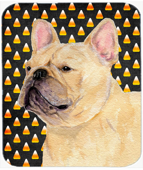 French Bulldog Candy Corn Halloween Portrait Mouse Pad, Hot Pad Or Trivet