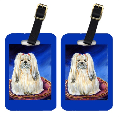 7129BT Lhasa Apso Luggage Tags- Pack - 2