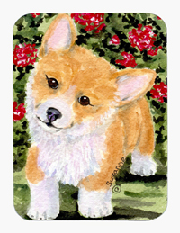 Corgi Mouse Pad & Hot Pad Or Trivet