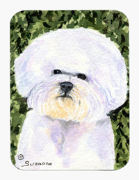 Bichon Frise Mouse Pad & Hot Pad Or Trivet
