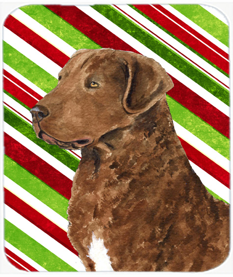 Chesapeake Bay Retriever Candy Cane Christmas Mouse Pad, Hot Pad Or Trivet