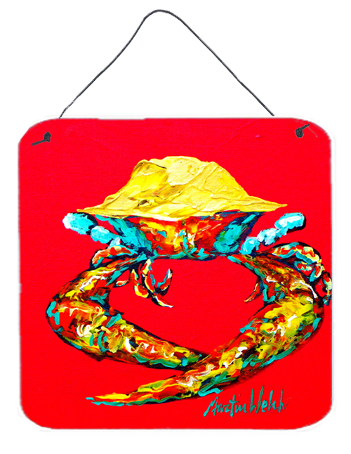 Crab Long Claw Aluminium Metal Wall Or Door Hanging Prints