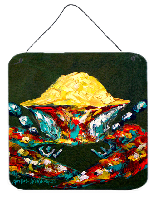 Crab Pick Me Aluminium Metal Wall Or Door Hanging Prints