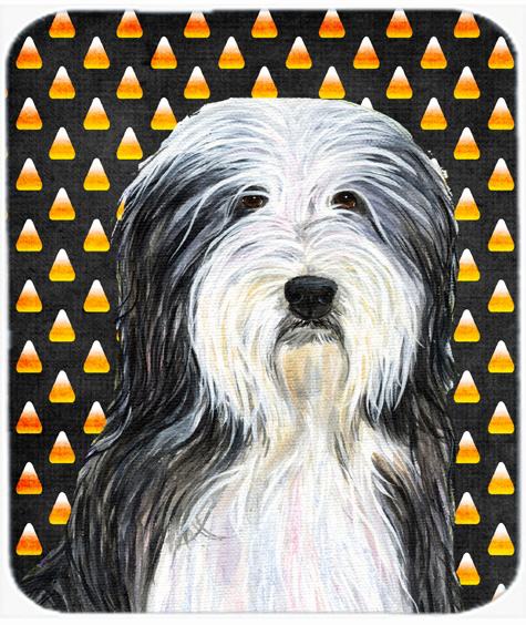 Bearded Collie Candy Corn Halloween Portrait Mouse Pad, Hot Pad Or Trivet