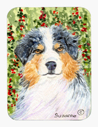 Australian Shepherd Mouse Pad & Hot Pad Or Trivet