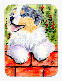 Australian Shepherd Mouse Pad & Hot Pad Or Trivet