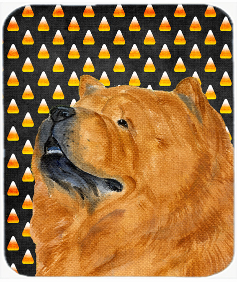 Chow Chow Candy Corn Halloween Portrait Mouse Pad, Hot Pad Or Trivet