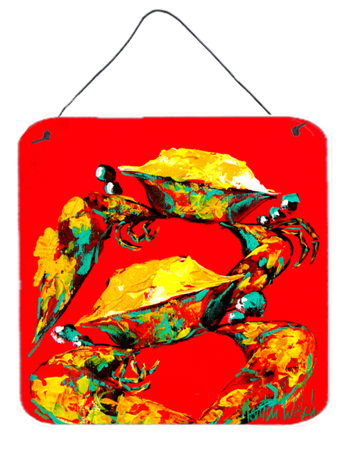 Crab Two Tone Aluminium Metal Wall Or Door Hanging Prints