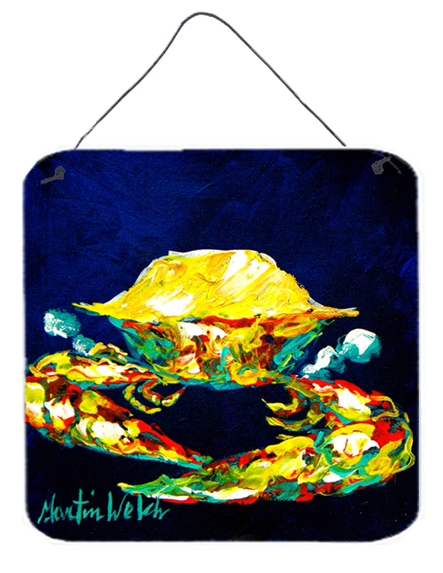 Crab Whitney Aluminium Metal Wall Or Door Hanging Prints