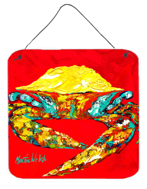 Crab Wiggles Aluminium Metal Wall Or Door Hanging Prints