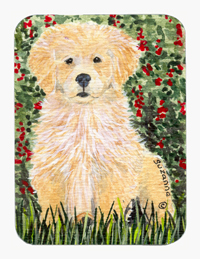 Golden Retriever Mouse Pad & Hot Pad Or Trivet