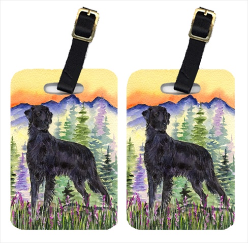 SS8263BT Flat Coated Retriever Luggage Tags- Pack - 2