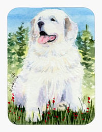 Great Pyrenees Mouse Pad & Hot Pad Or Trivet