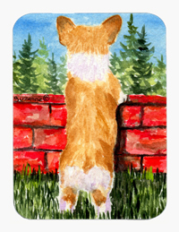 Corgi Mouse Pad & Hot Pad Or Trivet