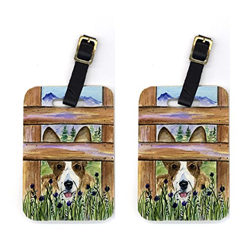 Pair of 2 Corgi Luggage Tags