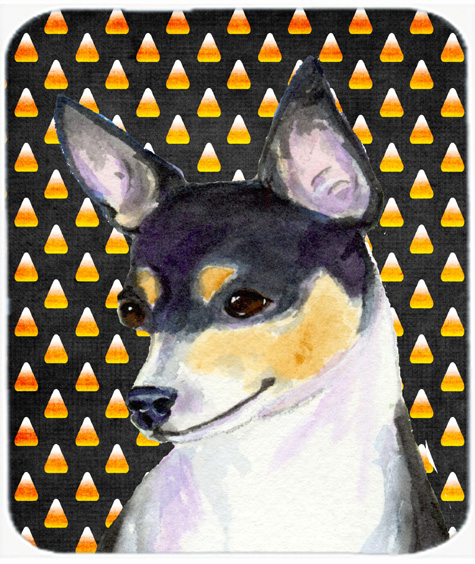 Chihuahua Candy Corn Halloween Portrait Mouse Pad, Hot Pad or Trivet