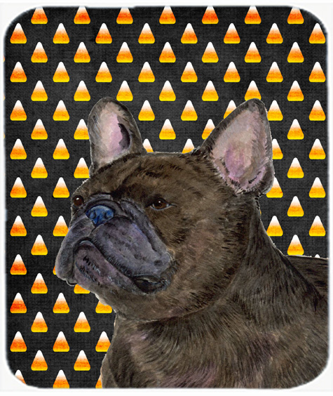 French Bulldog Candy Corn Halloween Portrait Mouse Pad, Hot Pad or Trivet