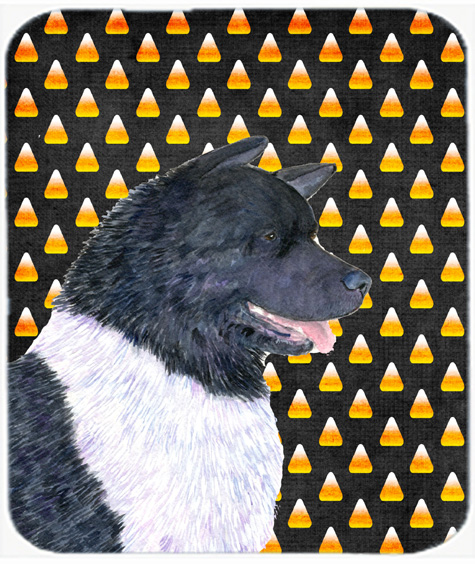 Akita Candy Corn Halloween Portrait Mouse Pad, Hot Pad or Trivet