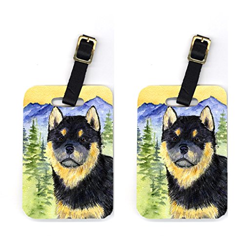 Pair of 2 Shiba Inu Luggage Tags