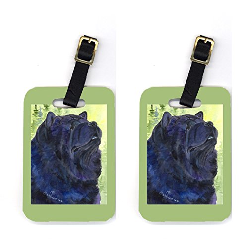 Pair of 2 Chow Chow Luggage Tags