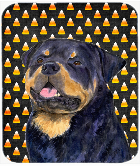 Rottweiler Candy Corn Halloween Portrait Mouse Pad, Hot Pad or Trivet