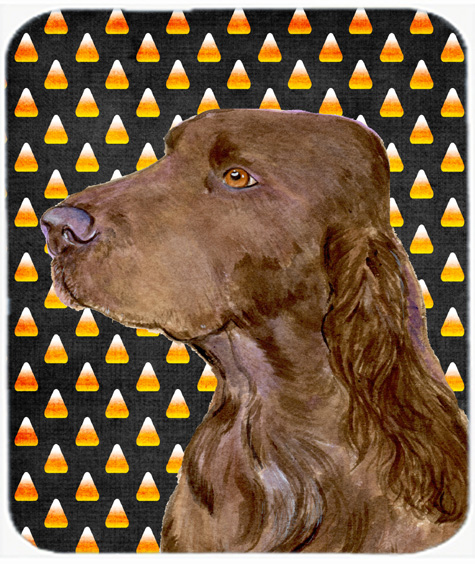 Field Spaniel Candy Corn Halloween Portrait Mouse Pad, Hot Pad or Trivet