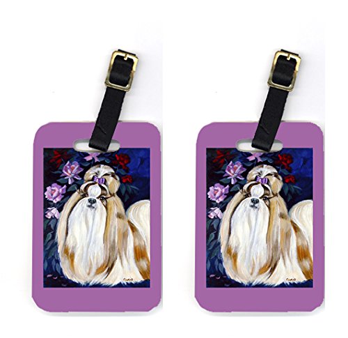 Pair of 2 Shih Tzu Luggage Tags