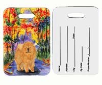 Pair of 2 Chow Chow Luggage Tags