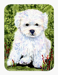 Bichon Frise Mouse Pad & Hot Pad & Trivet