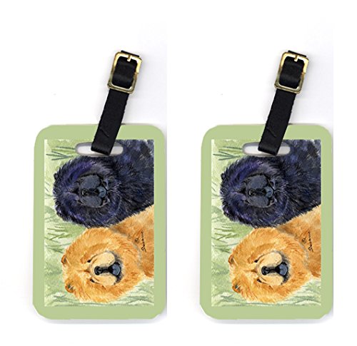 Pair of 2 Chow Chow Luggage Tags