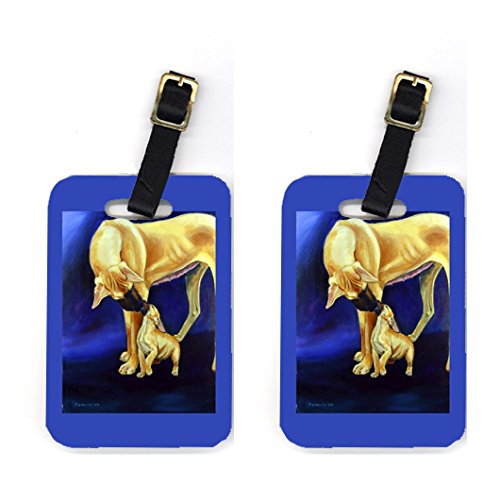 Pair of 2 Great Dane Luggage Tags