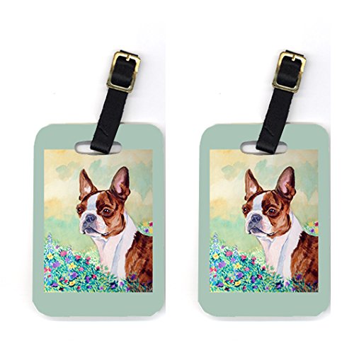 Pair of 2 Boston Terrier Luggage Tags