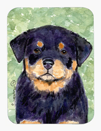Rottweiler Mouse Pad & Hot Pad & Trivet