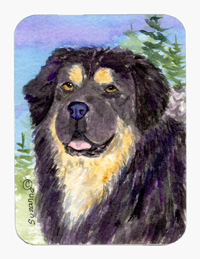 Tibetan Mastiff Mouse Pad & Hot Pad & Trivet