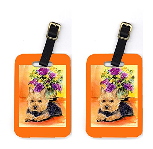 Pair of 2 Norwich Terrier Luggage Tags